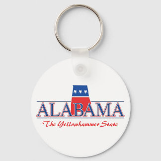 Alabama Red White en Blue Sleutelhanger