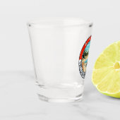 Alabama Reis Kunst Badge Shot Glas (Links)
