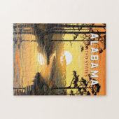 Alabama Reis Kunst Vintage Legpuzzel (Horizontaal)