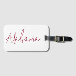Alabama Reis Souvenir Cadeau Bagagelabel