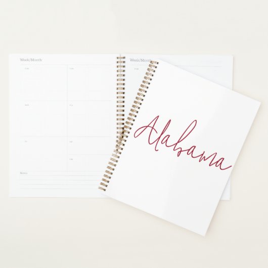 Alabama Reis Souvenir Cadeau Planner (Display)