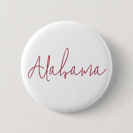 Alabama Reis Souvenir Cadeau Ronde Button 5,7 Cm