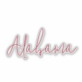 Alabama Reis Souvenir Cadeau Sticker (Voorkant)