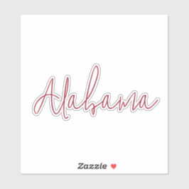 Alabama Reis Souvenir Cadeau Sticker