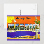 Alabama Retro Groet Briefkaart (Voorkant / Achterkant)