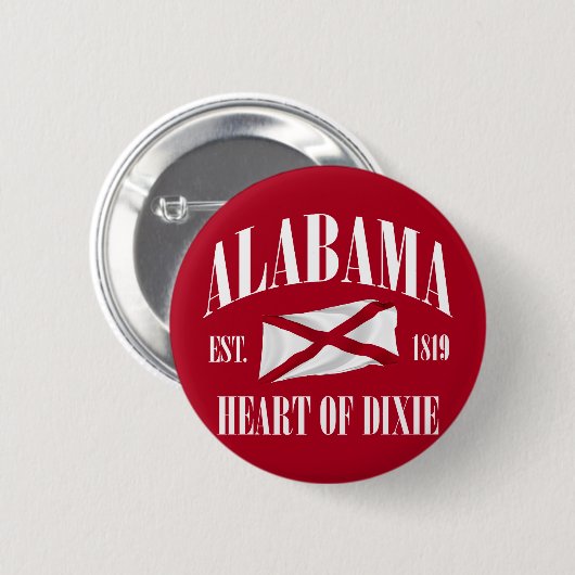 Alabama Ronde Button 5,7 Cm (Voorkant /achterkant)