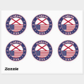Alabama Ronde Sticker (Vel)