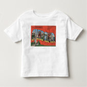 Alabama (rood) Grote Letter-scènesAlabama Kinder Shirts (Voorkant)