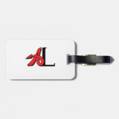 ALABAMA ROOD HART VAN DIXIE BAGAGELABEL (Achterkant horizontaal)