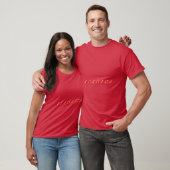 Alabama rood op wit t-shirt (Unisex)