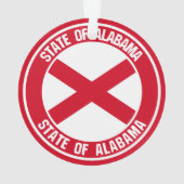 Alabama Round Emblem Ornament (achterkant)