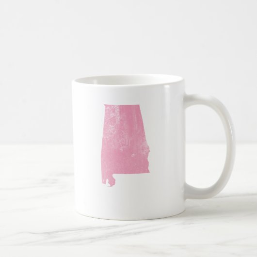Alabama - Roze  grunge Koffiemok (Rechts)