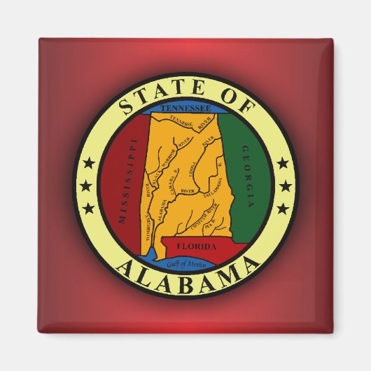 Alabama Seal Magneet (Voorkant)
