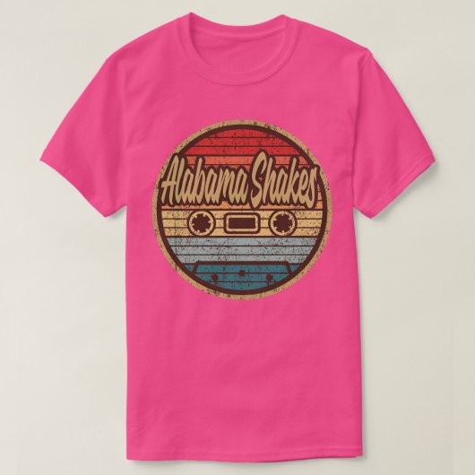 Alabama Shakes Retro Cassette Cirkel TShirt (Design voorkant)