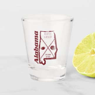 Alabama Shot Glass Glas