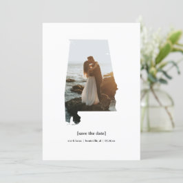 Alabama Sla de datum fotokaart op Save The Date