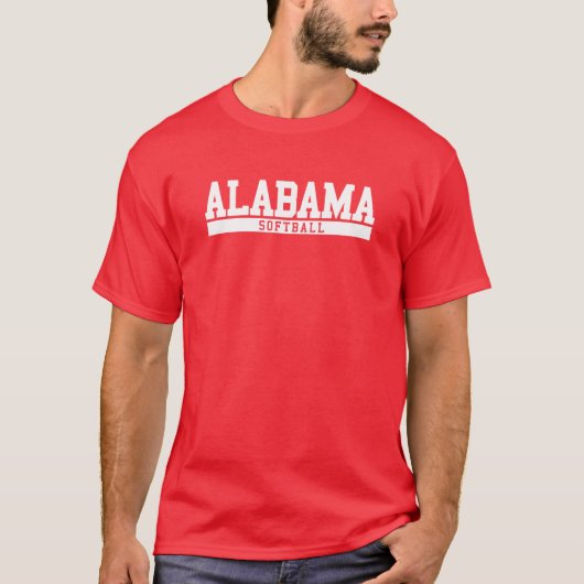 Alabama Softbal T-shirt (Voorkant)