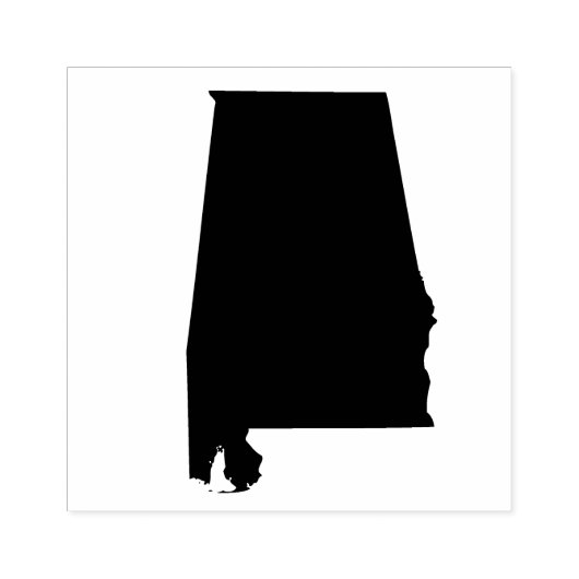 Alabama Solid Rubber Art Stamp Rubberstempel (Afrduk)
