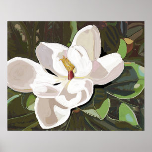 Alabama Southern Magnolia PAINTING Poster