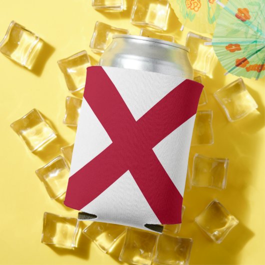 Alabama: St Andrew Crimson Cross Vlag Blikjeskoeler (Insitu Zomer)