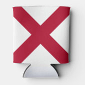 Alabama: St Andrew Crimson Cross Vlag Blikjeskoeler (Voorkant)