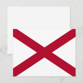 Alabama: St Andrew Crimson Cross Vlag Briefkaart (Voorkant / Achterkant)