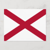 Alabama: St Andrew Crimson Cross Vlag Briefkaart (Voorkant)