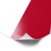 Alabama: St Andrew Crimson Cross Vlag Foto Afdruk (Hoek)