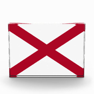 Alabama: St Andrew Crimson Cross Vlag Fotoblokken