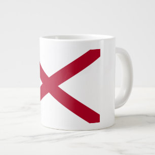Alabama: St Andrew Crimson Cross Vlag Grote Koffiekop