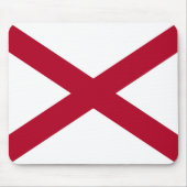 Alabama: St Andrew Crimson Cross Vlag Muismat (Voorkant)