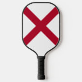 Alabama: St Andrew Crimson Cross Vlag Pickleball Paddle (Voorkant)
