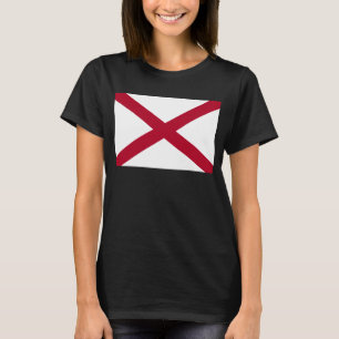 Alabama: St Andrew Crimson Cross Vlag T-shirt