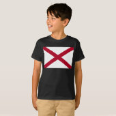 Alabama: St Andrew Crimson Cross Vlag T-shirt (Voorkant volledig)