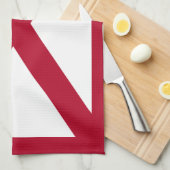 Alabama: St Andrew Crimson Cross Vlag Theedoek (Quarter Fold)