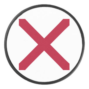 Alabama: St Andrews Kruisvlag van de Crimson Hockey Puck