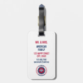 Alabama staat gepersonaliseerde gift Bagagelabel (Achterkant verticaal)