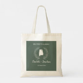 Alabama Staat Huwelijksreis Bestemmingstastas Tote Bag (Achterkant)