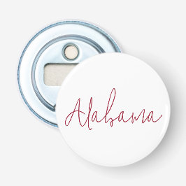 Alabama Staat Reis Souvenir Cadeau Button Flesopener