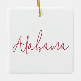 Alabama Staat Reis Souvenir Cadeau Keramisch Ornament