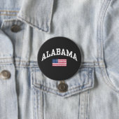 Alabama staat ronde button 7,6 cm (In situ)