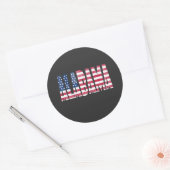 Alabama staat  ronde sticker (Envelop)
