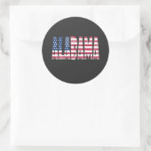 Alabama staat  ronde sticker (Tas)