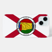 Alabama Staat Vlag / Staat zegel toegevoegd Case-Mate iPhone Case (Achterkant (horizontaal))