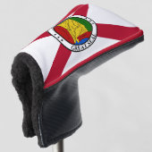 Alabama Staat Vlag / Staat zegel toegevoegd Golfheadcover (3/4 voorkant)
