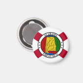 Alabama Staat Vlag / Staat zegel toegevoegd Magneet (Voorkant / Achterkant)