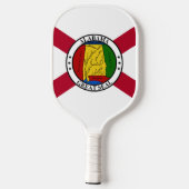 Alabama Staat Vlag / Staat zegel toegevoegd Pickleball Paddle (Achterkant)