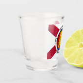 Alabama Staat Vlag / Staat zegel toegevoegd Shot Glas (Links)