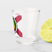 Alabama Staat Vlag / Staat zegel toegevoegd Shot Glas (Rechts)