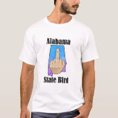 Alabama staat vogel t-shirt middelvinger kleur (Voorkant)